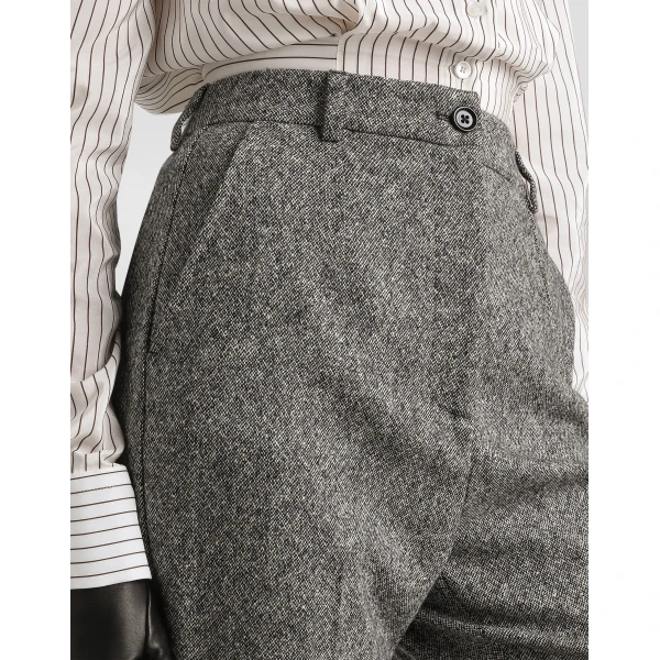 Dolce & Gabbana Wool trousers with dotted print, view 2