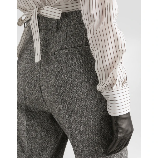Dolce & Gabbana Wool trousers with dotted print, view 3