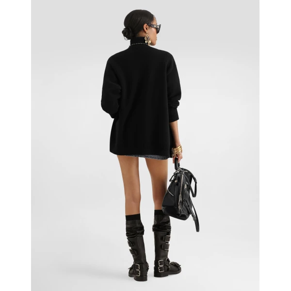 Dolce & Gabbana Wool turtleneck pullover Knit, view 3