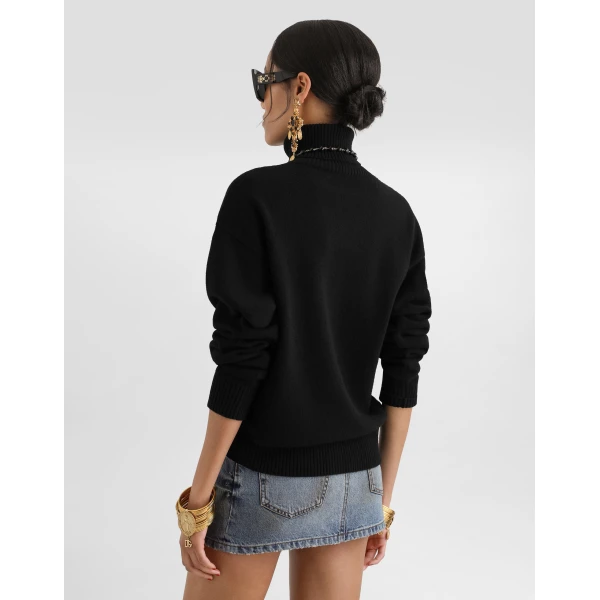 Dolce & Gabbana Wool turtleneck pullover Knit, view 5