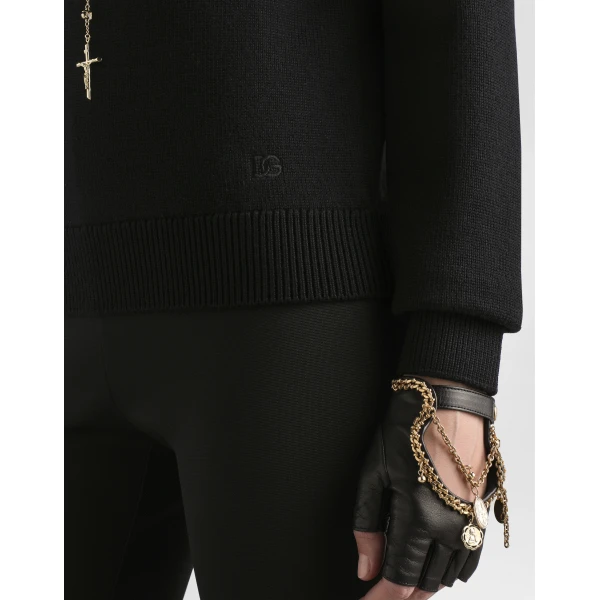 Dolce & Gabbana Wool turtleneck pullover Knit, view 6