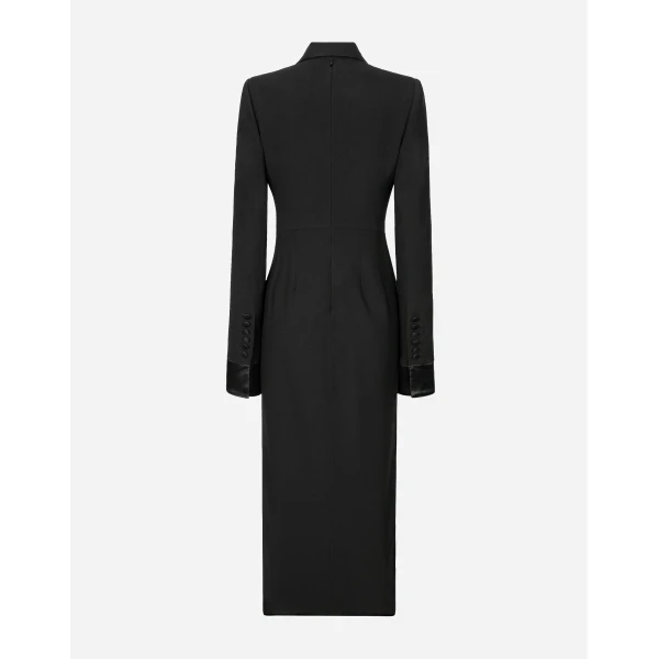 Dolce & Gabbana Woolen calf-length coat dress, view 2
