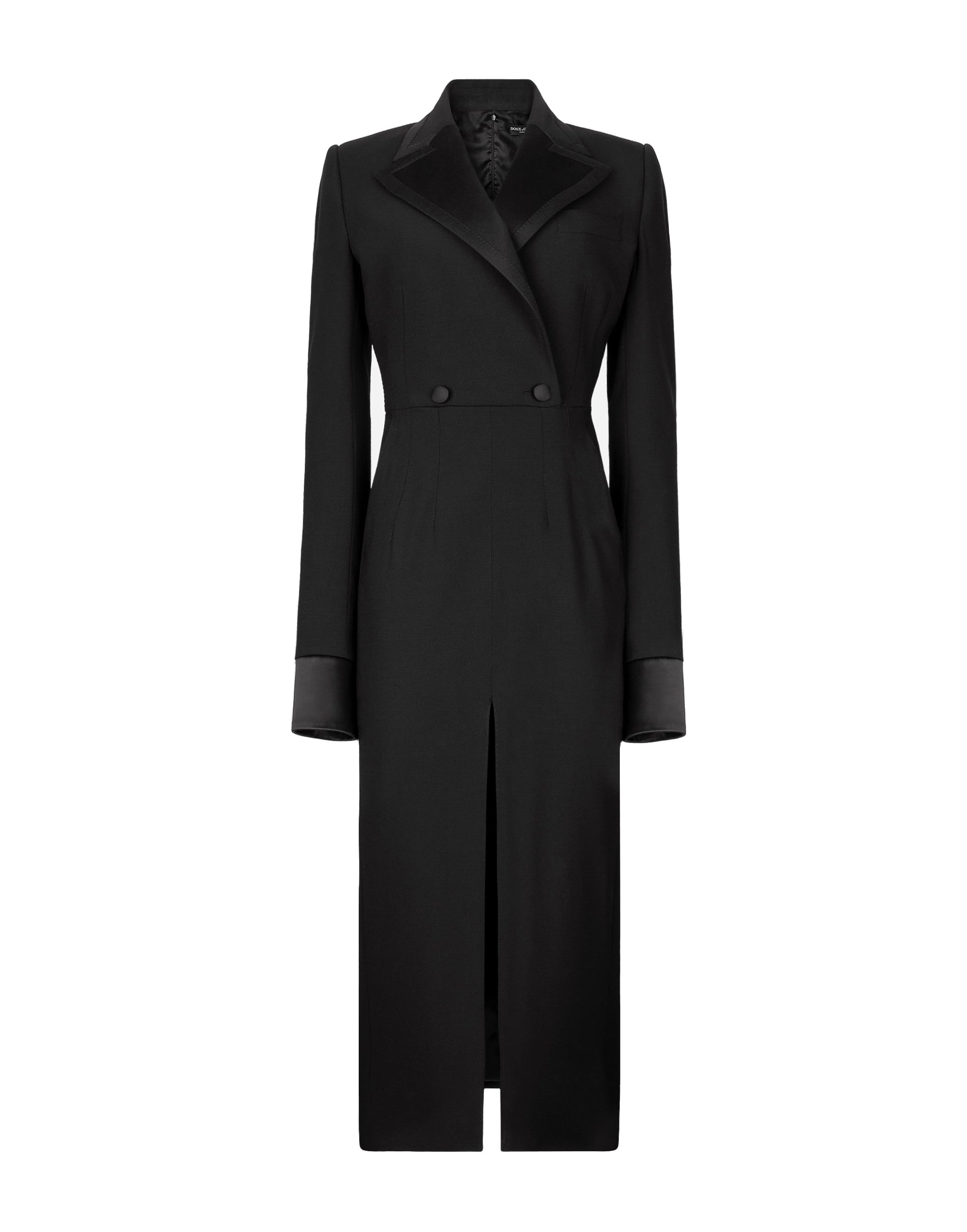 Dolce & Gabbana Woolen calf-length coat dress