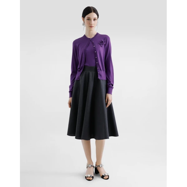 Dolce & Gabbana Woolen midi circle skirt, view 2