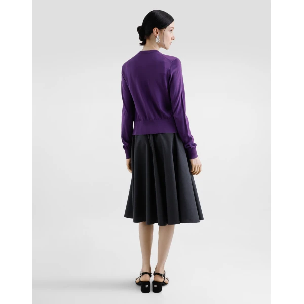 Dolce & Gabbana Woolen midi circle skirt, view 3