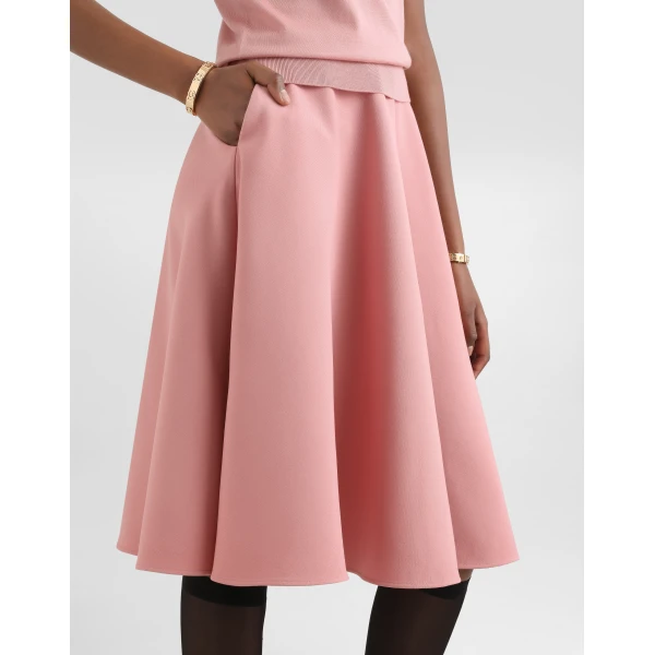Dolce & Gabbana Woolen midi circle skirt, view 5