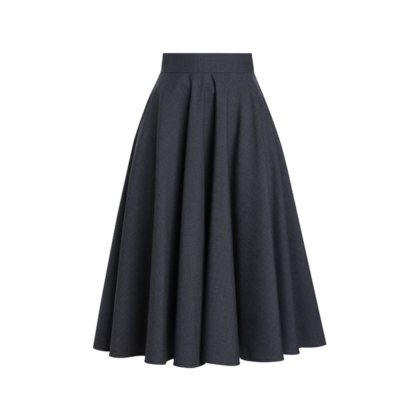 Dolce & Gabbana Woolen midi circle skirt
