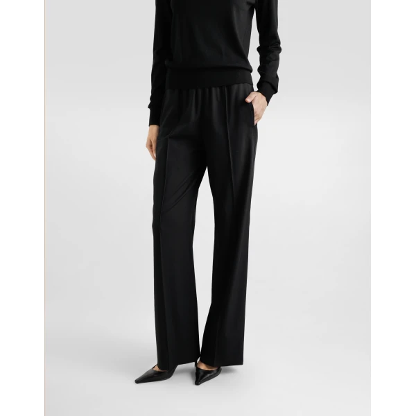 Dolce & Gabbana Woolen palazzo-style jogging pants, view 4