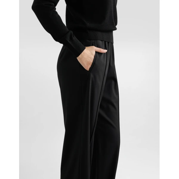 Dolce & Gabbana Woolen palazzo-style jogging pants, view 5