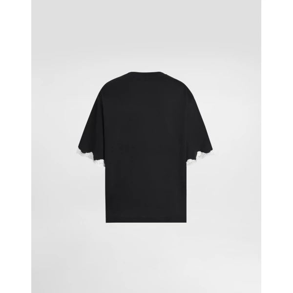 Dolce & Gabbana jersey t-shirt with embroidery Top, view 6