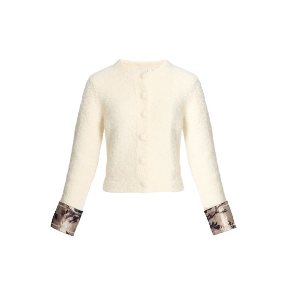 Erdem Boucle Alpaca Cardigan