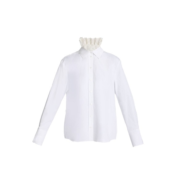 Erdem Cotton Poplin Long Sleeve Shirt