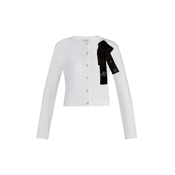 Erdem Embellished Merino Wool Cardigan