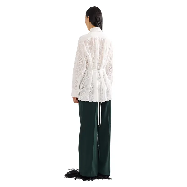 Erdem Embroidered Cotton Long Sleeve Shirt, view 3