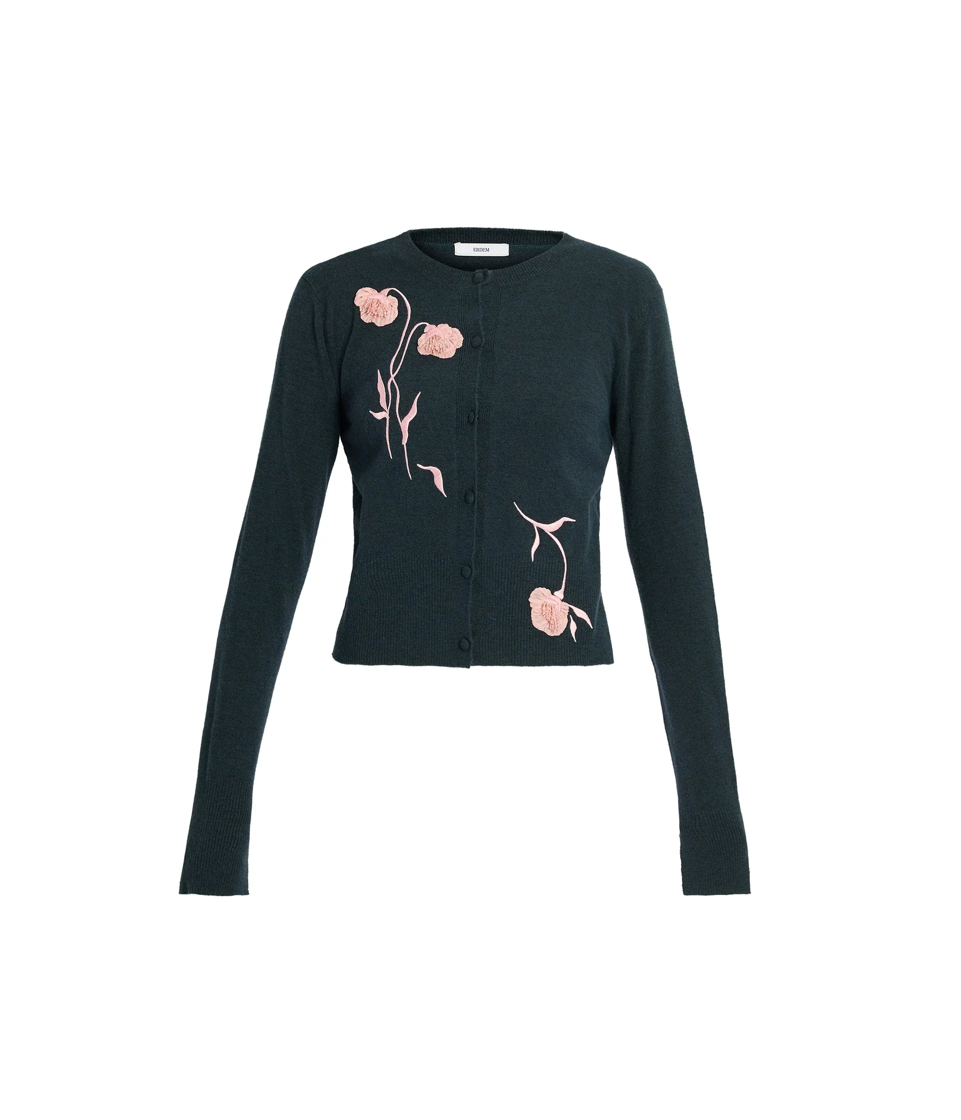 Embroidered Fitted Cardigan