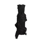 Erdem Embroidered Grain De Poudre Midi Pencil Dress