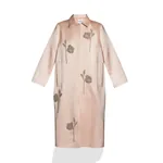 Erdem Embroidered Heavy Satin Coat