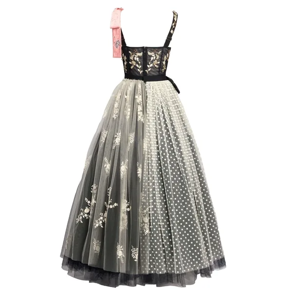 Erdem Embroidered Tulle Sleeveless Dress, view 4