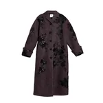 Erdem Embroidered Wool Coat