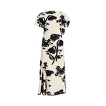 Erdem Fil Coupe Poplin Short Sleeve Midi Dress