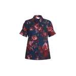 Erdem Floral Cotton Poplin Short Sleeve Shirt