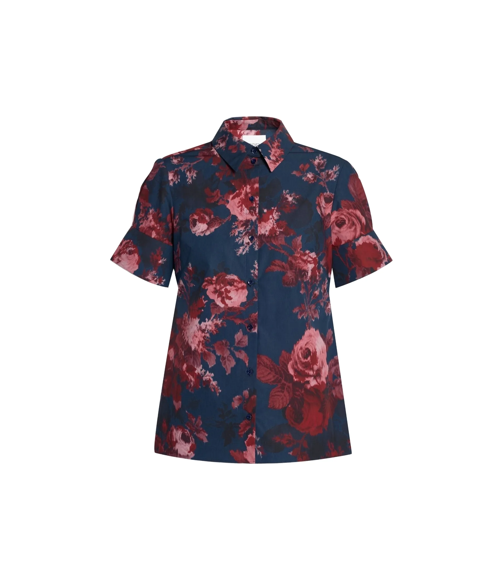 Floral Cotton Poplin Short Sleeve Shirt