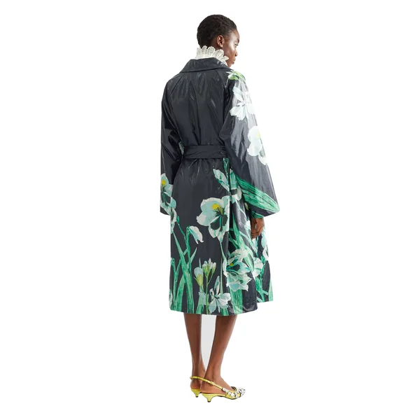 Erdem Floral Cotton Trench Coat, view 3