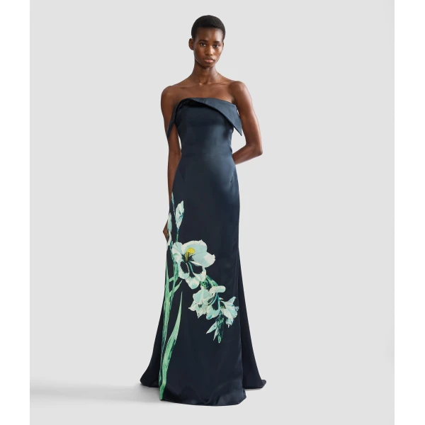 Erdem Floral Duchess Bustier Gown, view 6