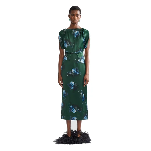 Erdem Floral Duchess Midi Dress, view 4