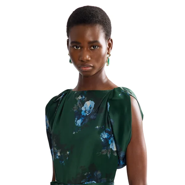 Erdem Floral Duchess Midi Dress, view 5