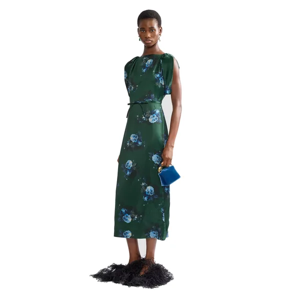 Erdem Floral Duchess Midi Dress, view 6