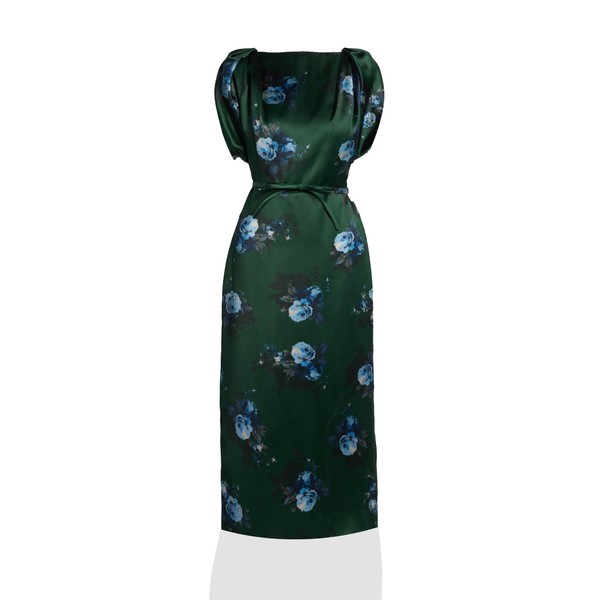 Erdem Floral Duchess Midi Dress