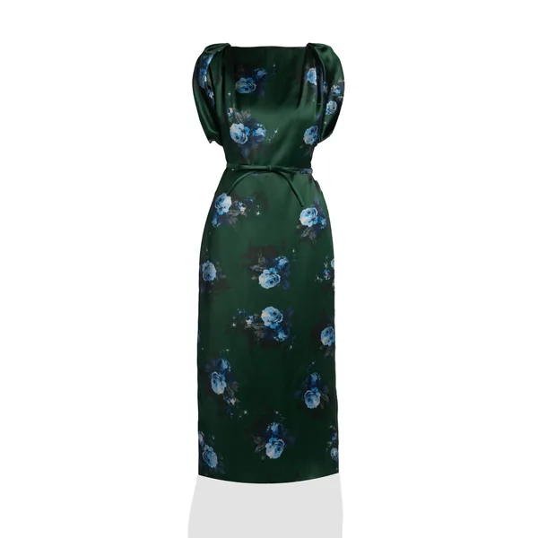 Erdem Floral Duchess Midi Dress