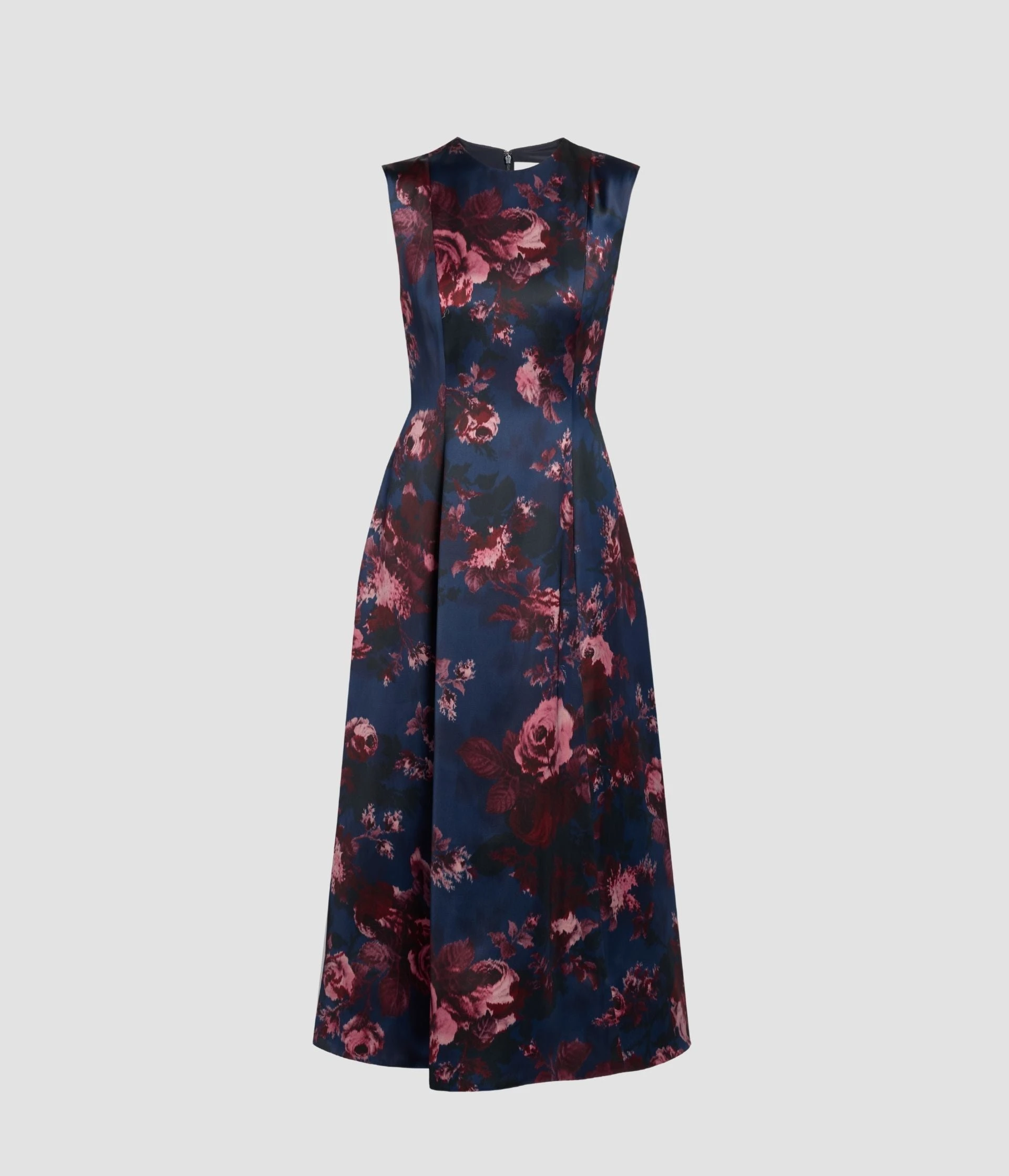Floral Duchess Sleeveless Midi Dress