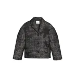 Erdem Floral Embroidered Wool Cropped Jacket
