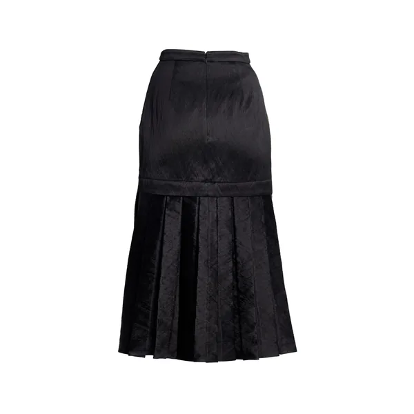 Erdem Floral Embroidered Wool Midi Skirt, view 2