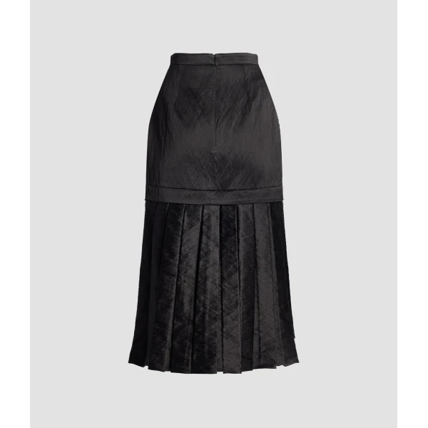 Erdem Floral Embroidered Wool Midi Skirt, view 2