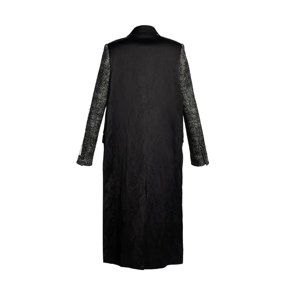 Erdem Floral Embroidered Wool Tailored Coat, view 4