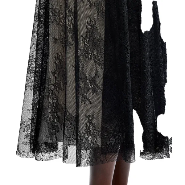 Erdem Floral Lace A-Line Skirt, view 7