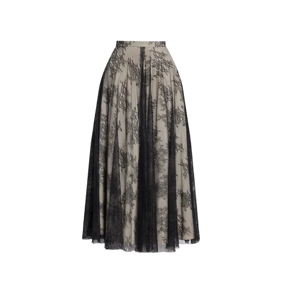 Erdem Floral Lace A-Line Skirt