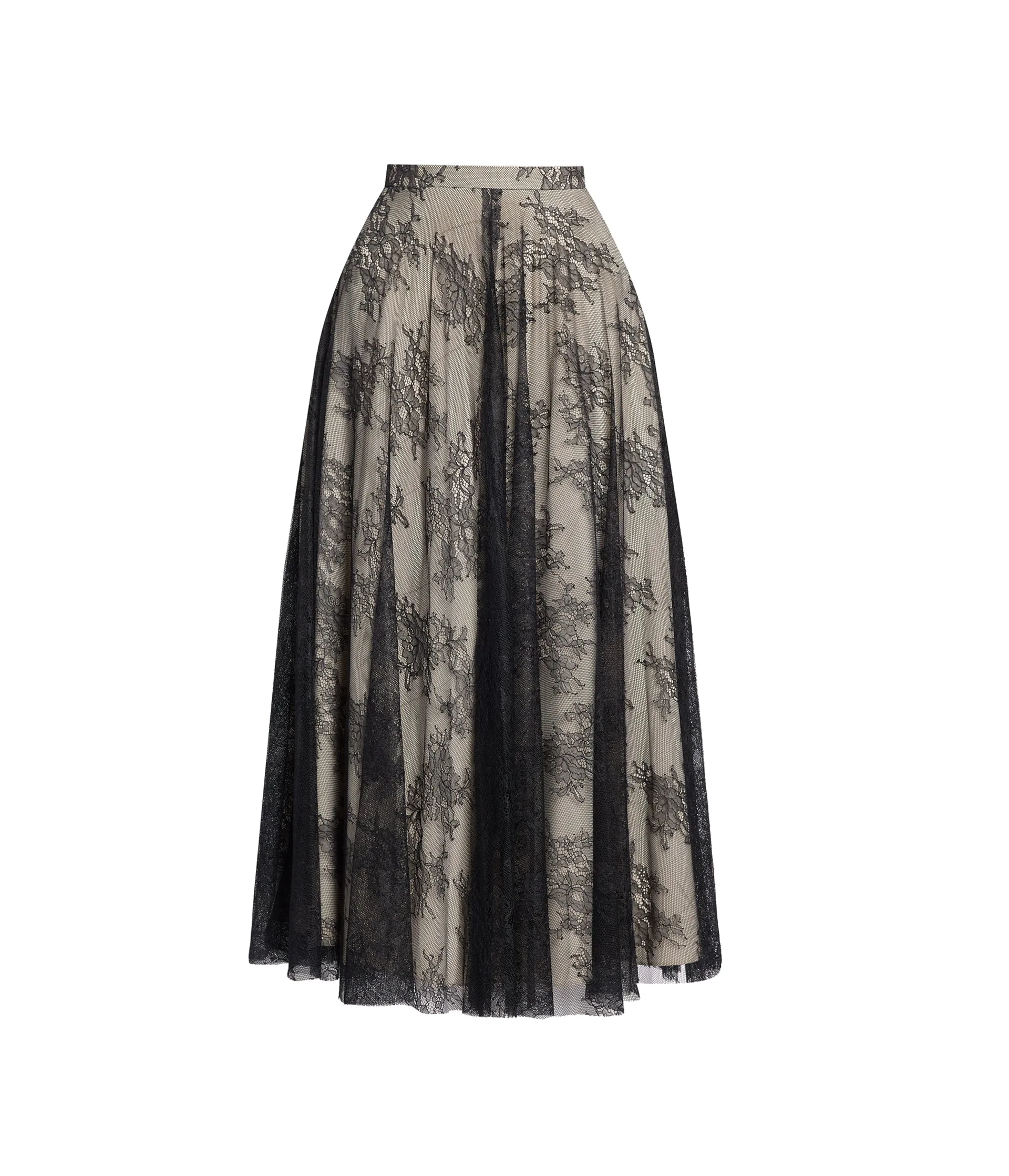 Floral Lace A-Line Skirt