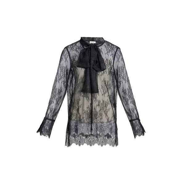 Erdem Floral Lace Long Sleeve Shirt