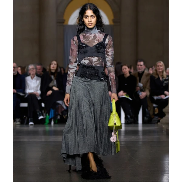 Erdem Floral Print Jacquard Turtleneck Knit, view 2