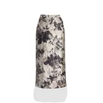 Erdem Floral Textured Satin Pencil Midi Skirt