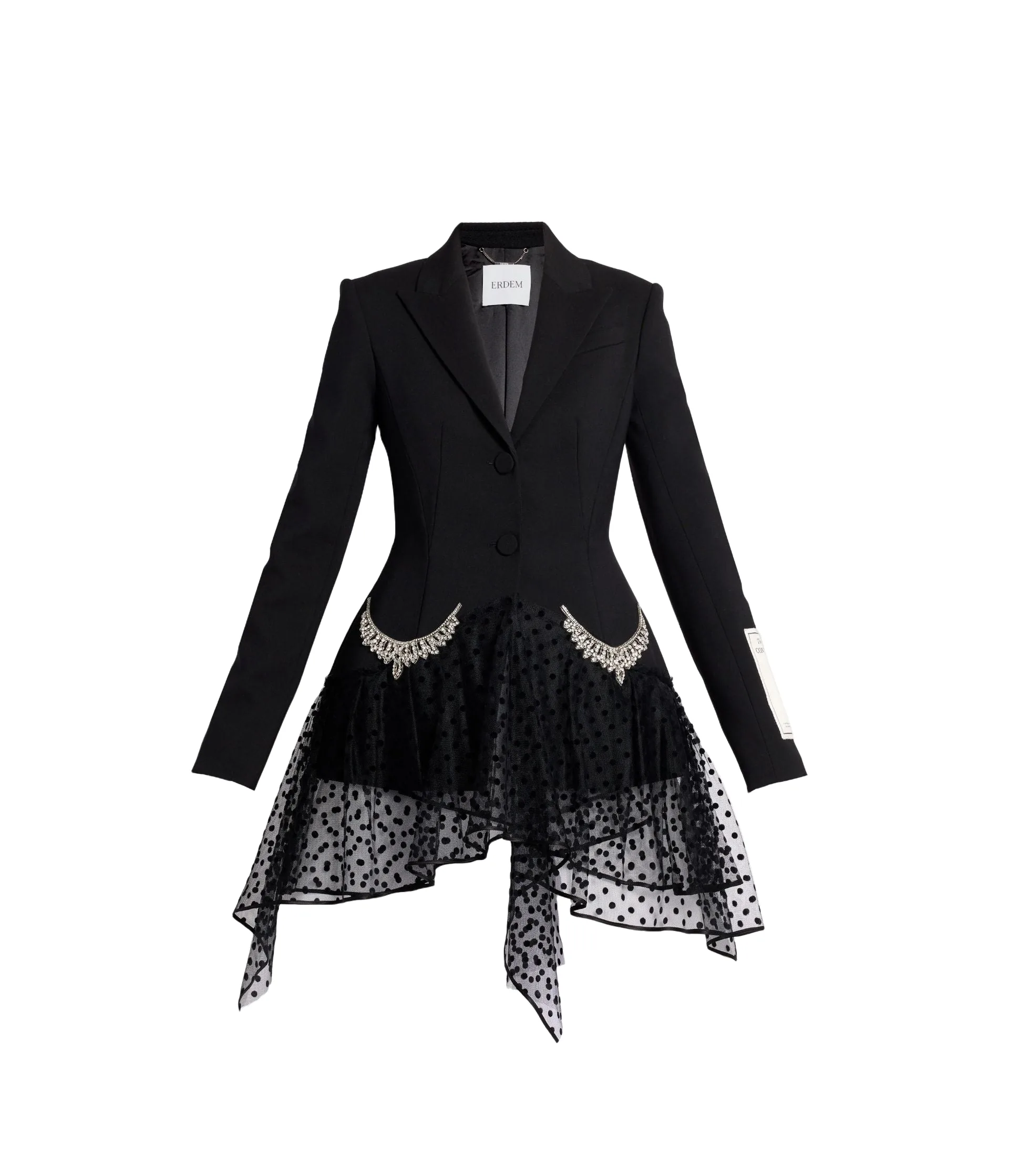 Grain De Poudre Single Breasted Fitted Blazer