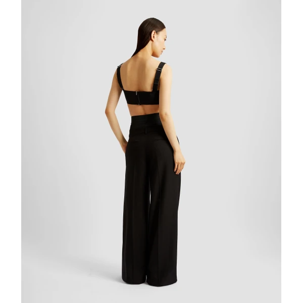 Erdem Grain De Poudre Wide Leg Trouser, view 3