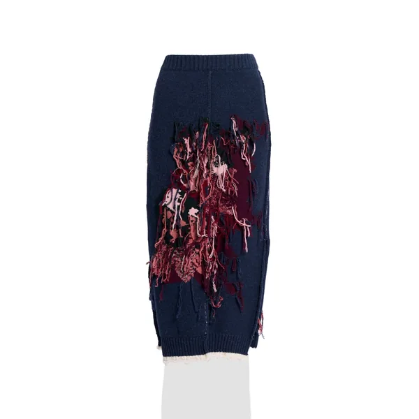 Erdem Intarsia Wool Skirt