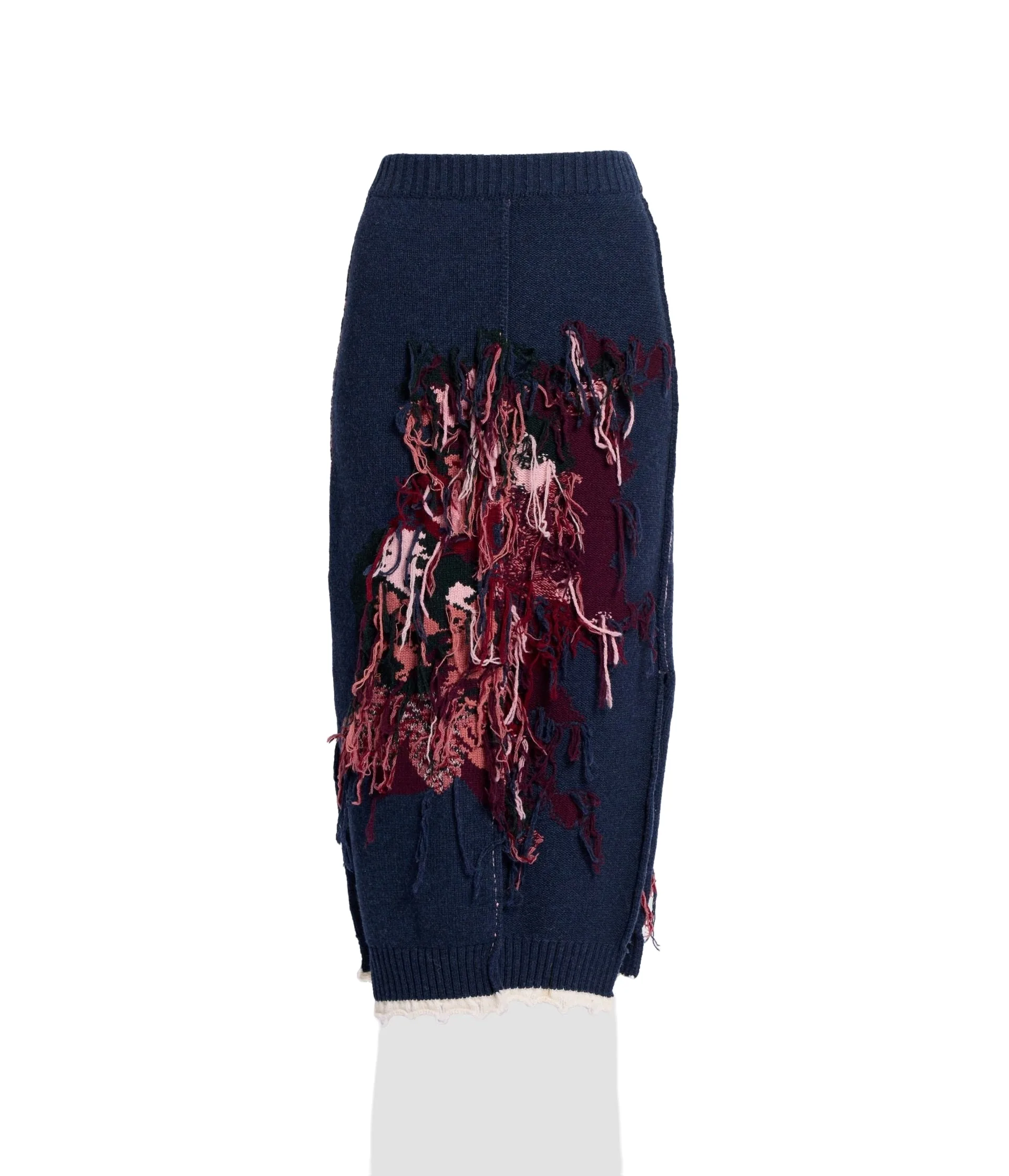 Intarsia Wool Skirt