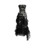 Erdem Pleated Lace Bustier Midi Dress