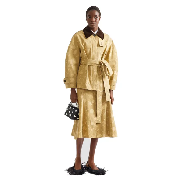 Erdem Poppy Cotton Jacquard Oversize Jacket, view 6